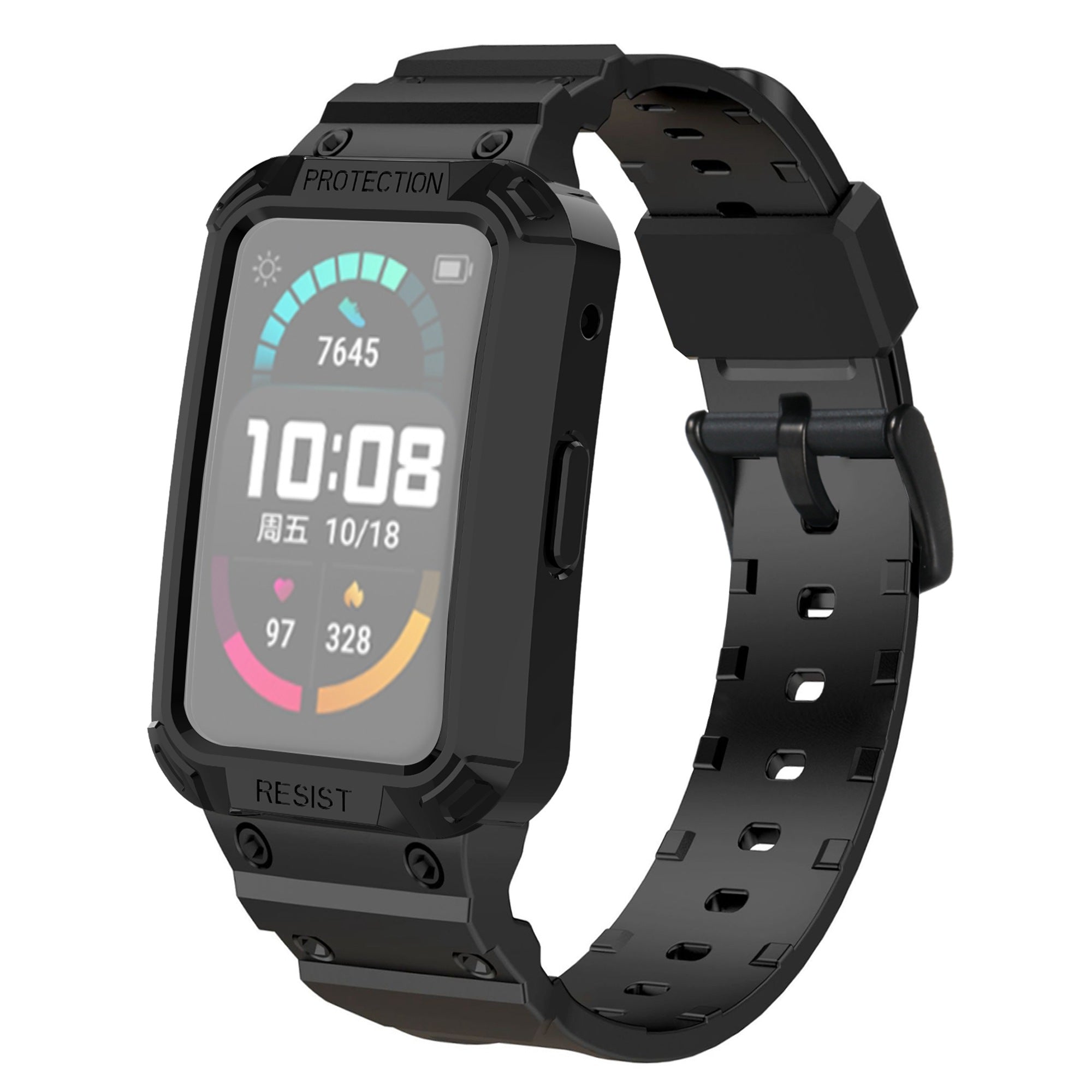 For Huawei Watch Fit Honor Watch ES Soft TPU Watch Band Adjustable Wrist Strap Replacement Watch Case For Huawei Watch Fit Honor Watch ES Soft TPU Watch Band Adjustable Wrist Strap Replacement Watch Case